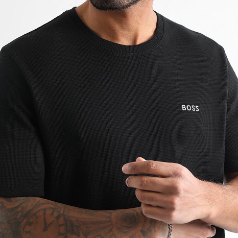 BOSS - Conjunto Camiseta Y Pantalón Corto de chándal Waffle 50535891 50535884 Negro